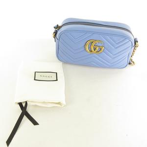 グッチ GUCCI 美品 GGマーモント キルティング スモール ショルダー  