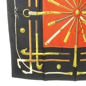 エルメス HERMES CANNES ET POMMEAUX カレ90 シルク スカーフ スクエア  