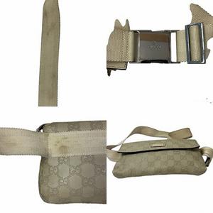グッチ GUCCI 162916 グッチシマ レザー ボディバッグ ウエストバッグ 