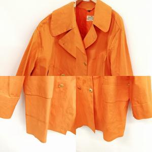 エルメス HERMES × マッキントッシュ Macintosh ゴム引き コート 金