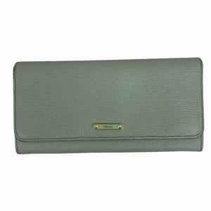 FENDI 二つ折り財布くすみミントグリーン