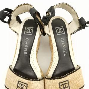シャネル CHANEL G25191X01733 エスパドリーユ サンダル ウェッジ 