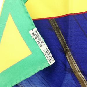 エルメス HERMES カレ90 RAFALES 疾風 シルク スカーフ 大判 グリーン