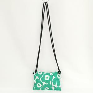 【美品】marimekko マリメッコ ミニショルダーバッグ 斜め掛け グリーン marimekko 【並行輸入品】マリメッコ バッグ ミニサイズ 斜め