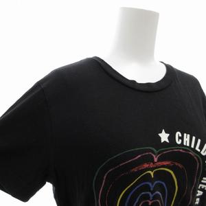 ディーゼル DIESEL Tシャツ カットソー 半袖 プリント ハート XS