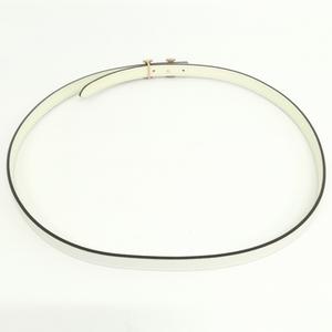エルメス HERMES ベルトバックル ミニH & リバーシブルベルト 13mm ナタ / ジョーヌ・ミルトン W刻印 75 ナローベルト 美品 レディース