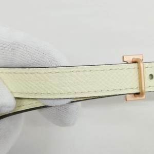 エルメス HERMES ベルトバックル ミニH & リバーシブルベルト 13mm ナタ / ジョーヌ・ミルトン W刻印 75 ナローベルト 美品 レディース