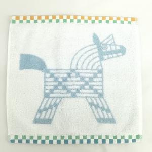 エルメス HERMES カレ タオル アニモー ナッテ フェイスタオル 美品 レディース