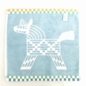 エルメス HERMES カレ タオル アニモー ナッテ フェイスタオル 美品 レディース