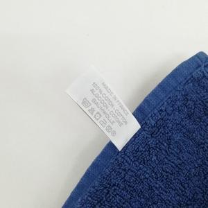 エルメス HERMES ステアーズ Hロゴ ハンドタオル フェイスタオル ハンカチ ネイビー メンズ レディース