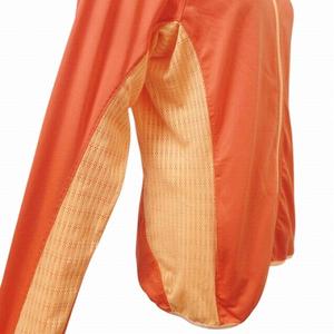 ナイキ NIKE ドライフィット パーカー ジップアップ スポーツウエア ジャージー素材 長袖 メッシュ切替 ロゴ ワンポイント S オレンジ X レディース