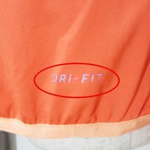 ナイキ NIKE ドライフィット パーカー ジップアップ スポーツウエア ジャージー素材 長袖 メッシュ切替 ロゴ ワンポイント S オレンジ X レディース