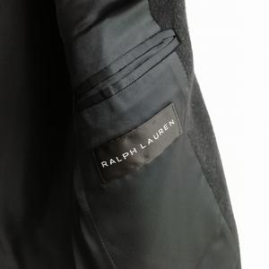 ラルフローレン RALPH LAUREN ブラックレーベル イタリア製 ウール シングル 2B ジャケット テーラード ブレザー 36 S ブラック メンズ