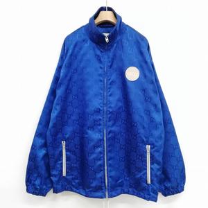 グッチ GUCCI Off The Grid 631892 20AW GGナイロン トラックジャケット ブルゾン 42 ブルー メンズ