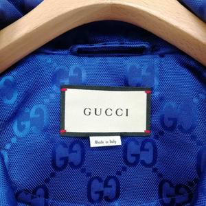 グッチ GUCCI Off The Grid 631892 20AW GGナイロン トラックジャケット ブルゾン 42 ブルー メンズ