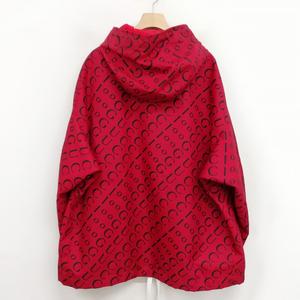 グッチ GUCCI 676497 22SS 100周年 ロゴ ナイロン フーデット ジャケット ウィンドブレーカー 美品 44 レッド メンズ