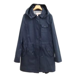 ブルックスブラザーズ BROOKS BROTHERS レッドフリース モッズコート フーデットコート 10 ネイビー レディース