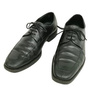 バーバリー BURBERRY Uチップ レザー シューズ ビジネス ドレス 25cm ブラック メンズ