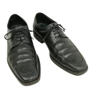 バーバリー BURBERRY Uチップ レザー シューズ ビジネス ドレス 25cm ブラック メンズ