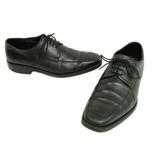 バーバリー BURBERRY Uチップ レザー シューズ ビジネス ドレス 25cm ブラック メンズ