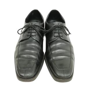 バーバリー BURBERRY Uチップ レザー シューズ ビジネス ドレス 25cm ブラック メンズ