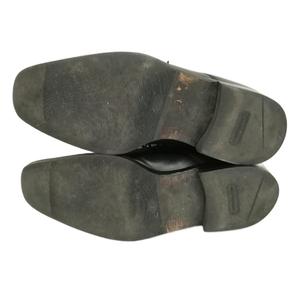 バーバリー BURBERRY Uチップ レザー シューズ ビジネス ドレス 25cm ブラック メンズ