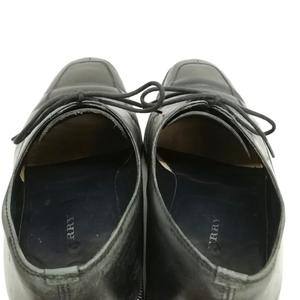 バーバリー BURBERRY Uチップ レザー シューズ ビジネス ドレス 25cm ブラック メンズ