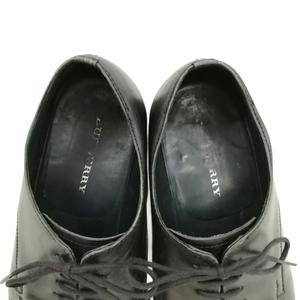 バーバリー BURBERRY Uチップ レザー シューズ ビジネス ドレス 25cm ブラック メンズ