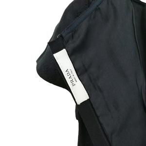 プラダ PRADA ジャガード フレア ワンピース 40 ブラック レディース