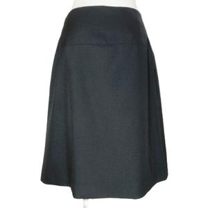 プラダ PRADA 美品 2014 スカート ひざ丈 台形 日本サイズS相当 36 165/62A 黒 ブラック /X レディース