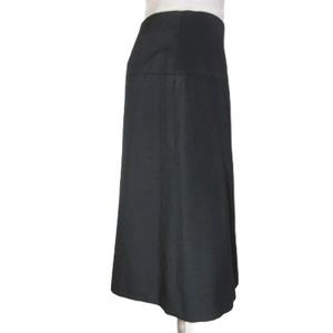 プラダ PRADA 美品 2014 スカート ひざ丈 台形 日本サイズS相当 36 165/62A 黒 ブラック /X レディース