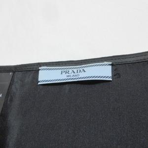 プラダ PRADA 美品 2014 スカート ひざ丈 台形 日本サイズS相当 36 165/62A 黒 ブラック /X レディース