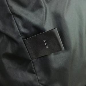 エーケーエム AKM 襟ボア ダウン ジャケット ブルゾン M ブラック メンズ