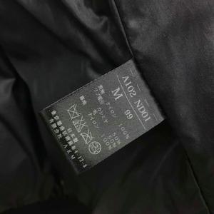 エーケーエム AKM 襟ボア ダウン ジャケット ブルゾン M ブラック メンズ