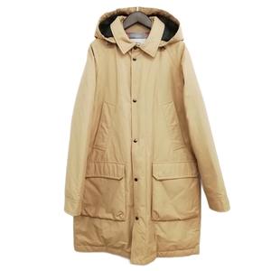 ウールリッチ WOOLRICH WOOU0619 フーデット ダウン コート ロング マウンテンパーカー ジャケット L ベージュ メンズ