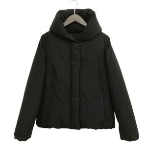 アンタイトル UNTITLED ダウン ジャケット ショールカラー ショート丈 3 ブラック レディース