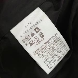 アンタイトル UNTITLED ダウン ジャケット ショールカラー ショート丈 3 ブラック レディース