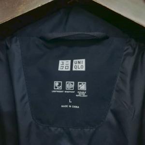 ユニクロ UNIQLO 312-419990 シームレス ダウンコート ダウンジャケット L ネイビー メンズ