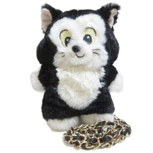 ディズニー Disney フィガロ ポシェット チェーンショルダー ピノキオ カバン ブラック ホワイト /X その他