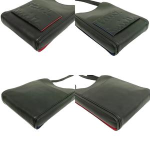 ポールスミス PAUL SMITH ブランデッドカラーエッジ クロスボディバッグ サコッシュ レザー ブラック メンズ レディース