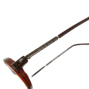 グッチ GUCCI オーバル メガネフレーム 眼鏡 サングラス ブラウン系 レディース