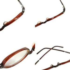 グッチ GUCCI オーバル メガネフレーム 眼鏡 サングラス ブラウン系 レディース
