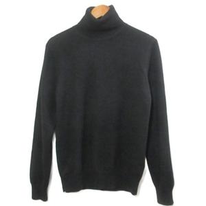 ユニクロ UNIQLO カシミヤニット セーター タートルネック プルオーバー 長袖 M 黒 ブラック /X メンズ