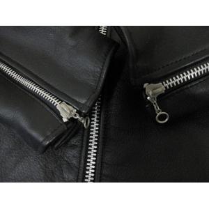 アルコロウ ulcolow レザー ジャケット 40 L 黒 牛革 本革 ブラック 