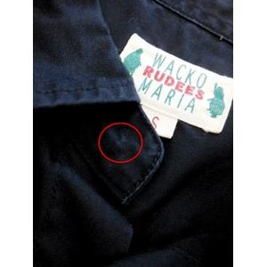 WACHO MARIA バックプリント マリア ワッペン ワークシャツ ワコマリア サイズS 中古 WACKO MARIA (ワコマリア) WORK SHIRT (W.M.D.H