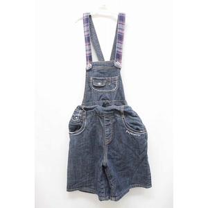 ポンポネット Pom Ponette オールインワン サロペット デニム 刺繍 シンプル L 160 インディゴ Bt16 キッズ 059 ベクトルパーク