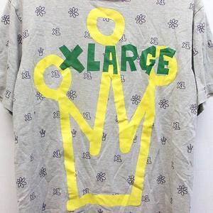 LんページXL 半袖Tシャツ エクストララージ X-LARGE Tシャツ 総柄 パターン プリント 半袖