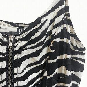 ☆Ｈ&M 白黒つた柄　ワンピース　未着用タグ付き☆ テーパードウエストワンピース - ブラック／ホワイトパターン