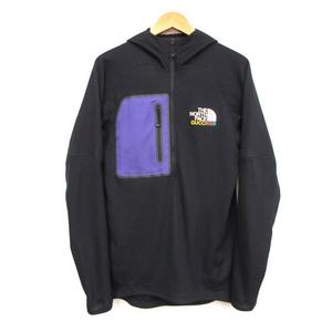 グッチ GUCCI ×ノースフェイス 663909 テクニカルジャージー フリース フーディ XS ハーフジップ パーカー メンズ
