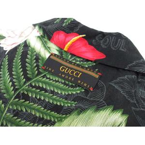 グッチ GUCCI  624524 ハワイアン ボーリングシャツ 44 アロハシャツ メンズ